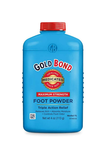 Gold Bond Medizinisches Fußpuder 4 oz – Maximale Stärke gegen Geruch und Juckreiz