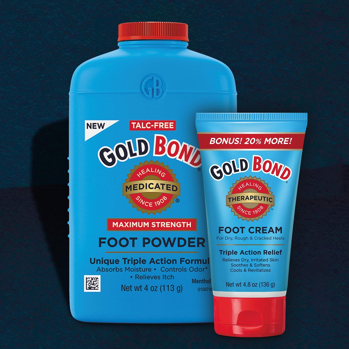 Gold Bond Medizinisches Fußpuder 4 oz – Maximale Stärke gegen Geruch und Juckreiz