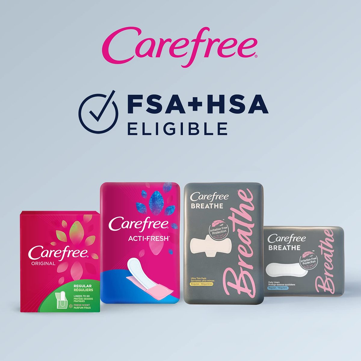 Carefree Acti-Fresh Body Shaped Slipeinlagen, frischer Duft, 54 Stück (1 Packung)