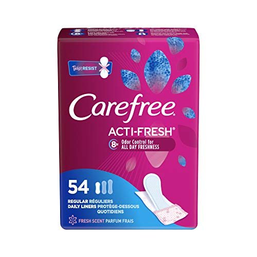 Carefree Acti-Fresh Body Shaped Slipeinlagen, frischer Duft, 54 Stück (1 Packung)