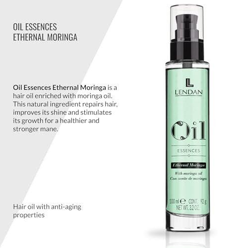 LENDAN Haaröl mit Moringa-Öl - Ölessenzen Ethernal Moringa - 100 ml - Haarserum - Haarverjünger - Hydratisiert, nährt und stärkt das Haar