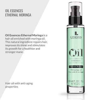 LENDAN Haaröl mit Moringa-Öl - Ölessenzen Ethernal Moringa - 100 ml - Haarserum - Haarverjünger - Hydratisiert, nährt und stärkt das Haar