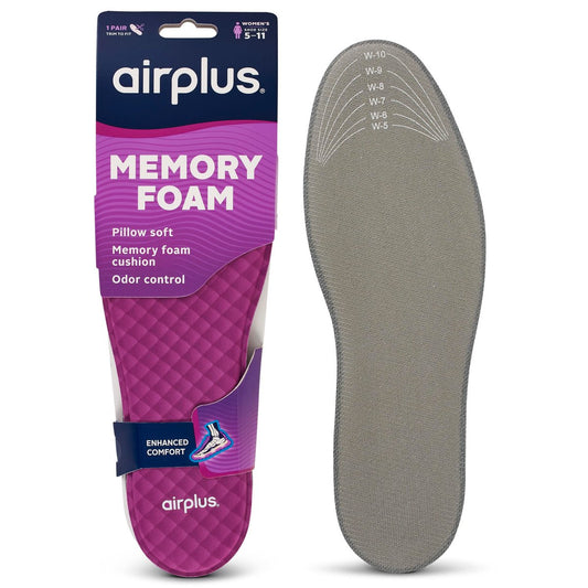 Airplus Memory Comfort Einlegesohlen mit Memory Foam für Druckentlastung – Ideal für Damen und Herren