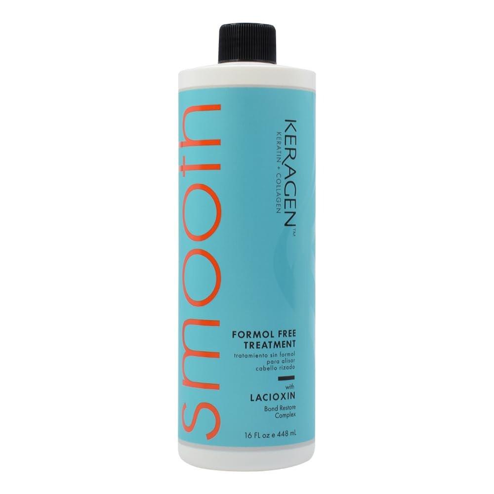 Keragen Brazilian Keratin Glättungsbehandlung | Formaldehydfreies Blowout für krauses, trockenes oder geschädigtes Haar | Glatte, seidige Ergebnisse | Feines bis mittleres Haar | 16 Oz