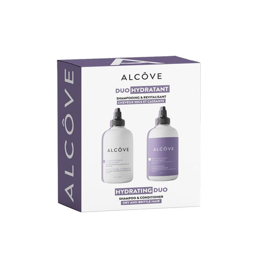 Alcôve Feuchtigkeitsspendendes Shampoo & Conditioner Duo für alle Haartypen – Sulfatfrei, mit Nachtkerzenöl, Mangoextrakt & Arganöl – Anti-Frizz, Farbschutz – 2x 295 ml