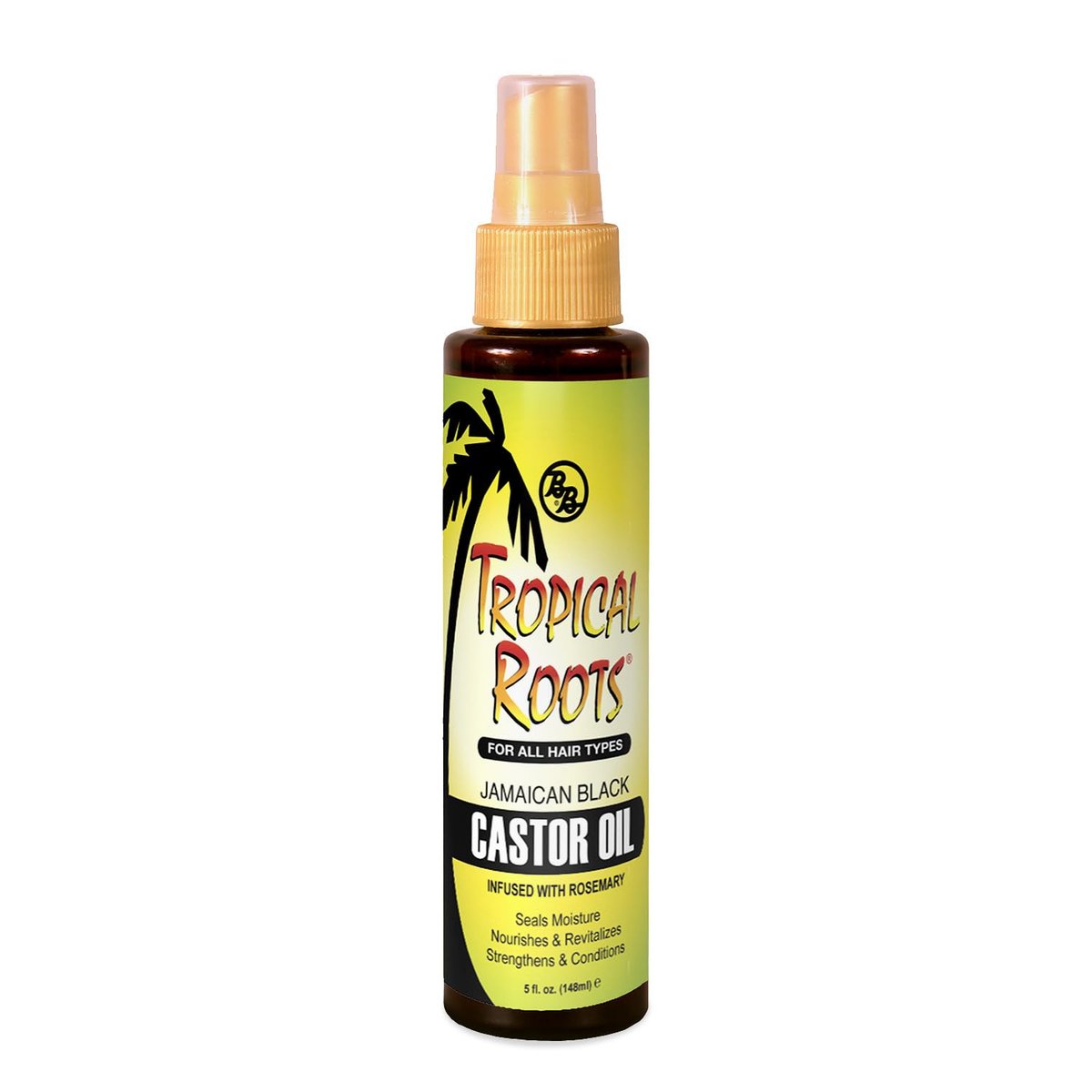 Bronner Brothers Tropical Roots Black Castor Oil mit Rosmarin, 5 Fl Oz
