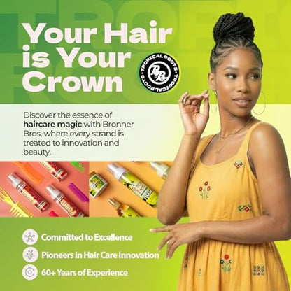 Bronner Brothers Tropical Roots Black Castor Oil mit Rosmarin, 5 Fl Oz