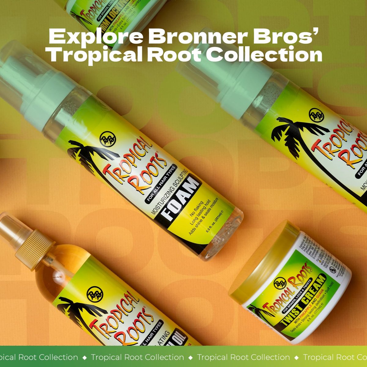 Bronner Brothers Tropical Roots Black Castor Oil mit Rosmarin, 5 Fl Oz