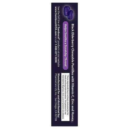Sambucol Holunderbeeren Lutschtabletten mit Vitamin C, Zink & Honig – 20 Stück