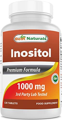 Best Naturals Inositol 1000 mg – 120 Tabletten – Auch als Vitamin B8 bekannt