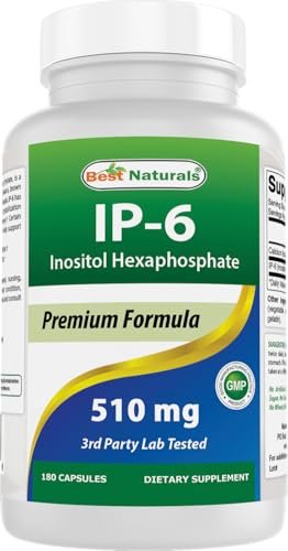Best Naturals IP-6 510 mg – 180 Kapseln, Inositol-Präparat