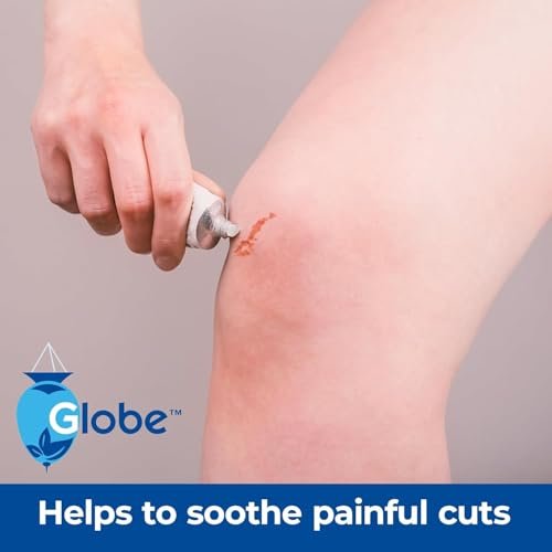 Globe Triple Antibiotische Salbe für Erste Hilfe, 1 oz (2er-Pack) – 24-Stunden-Infektionsschutz, Wundversorgung für kleine Schrammen, Verbrennungen und Schnitte