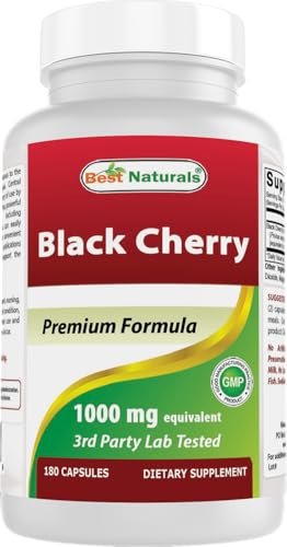 Best Naturals Schwarzkirsche 1000 mg Kapseln, 180 Stück