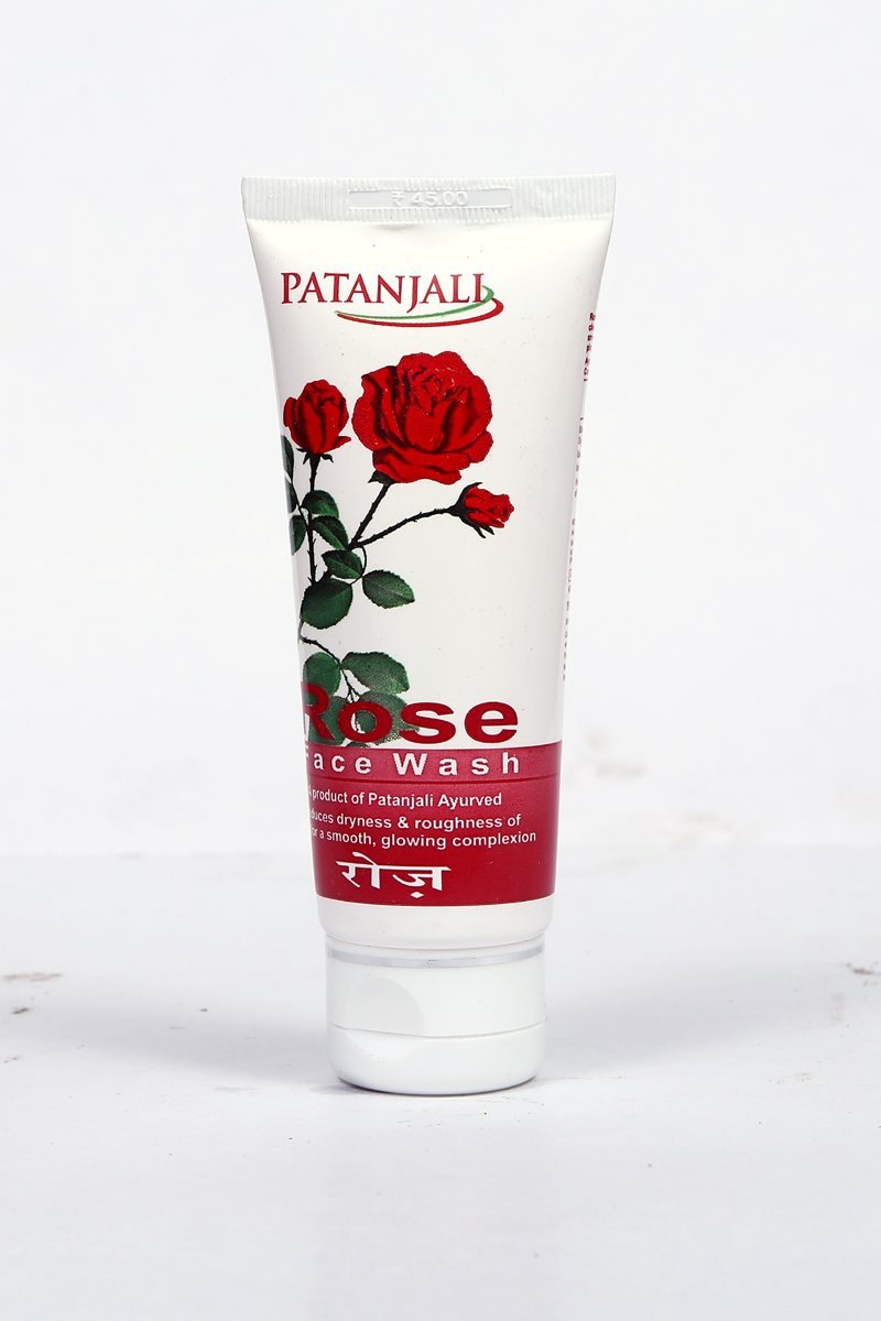 PATANJALI Rosen-Gesichtswaschcreme 60 g – Natürliche Reinigung für strahlende Haut