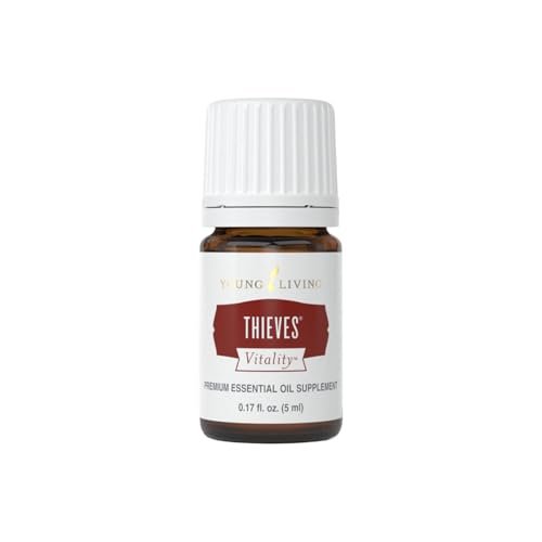 Young Living Thieves Vitality ätherisches Öl – 5 ml | Würzig-kräuteriges Aroma für Diffuser, Massage & Aromatherapie | Nelke, Zitrone, Zimt, Eukalyptus & Rosmarin | Seed-to-Seal-Qualität