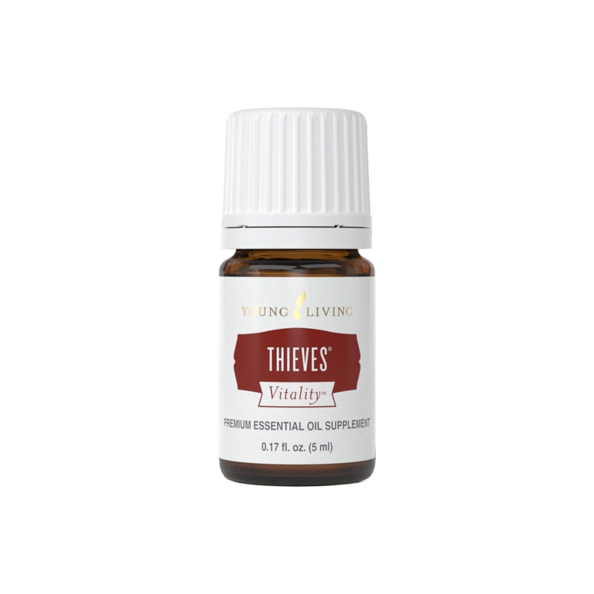 Young Living Thieves Vitality ätherisches Öl – 5 ml | Würzig-kräuteriges Aroma für Diffuser, Massage & Aromatherapie | Nelke, Zitrone, Zimt, Eukalyptus & Rosmarin | Seed-to-Seal-Qualität
