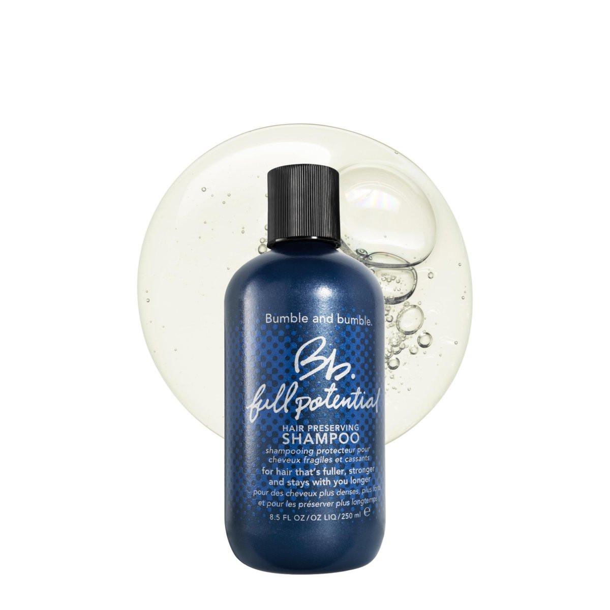 Bumble and bumble. Full Potential Hair Preserving Shampoo | Exfoliert und beugt Haarbruch vor | Leichte Formel | Für volleres, stärkeres Haar | 250 ml