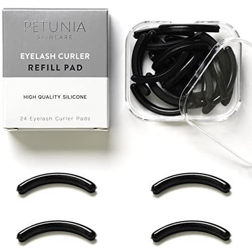 PETUNIA SKINCARE Ersatzpads für Wimpernzange (24 Stück) | Universelle Silikon-Pads für geschwungene Wimpern