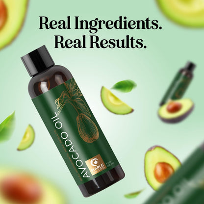 100% Reines Avocadoöl für Haut und Haare – Natürliches Feuchtigkeitsöl, Trägeröl für ätherische Öle, 118 ml