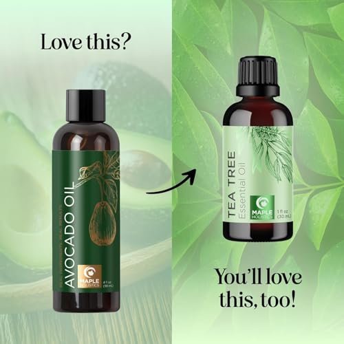 100% Reines Avocadoöl für Haut und Haare – Natürliches Feuchtigkeitsöl, Trägeröl für ätherische Öle, 118 ml