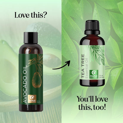 100% Reines Avocadoöl für Haut und Haare – Natürliches Feuchtigkeitsöl, Trägeröl für ätherische Öle, 118 ml