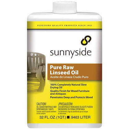 Sunnyside Corporation 87332 Reines rohes Leinöl, 1 Quart