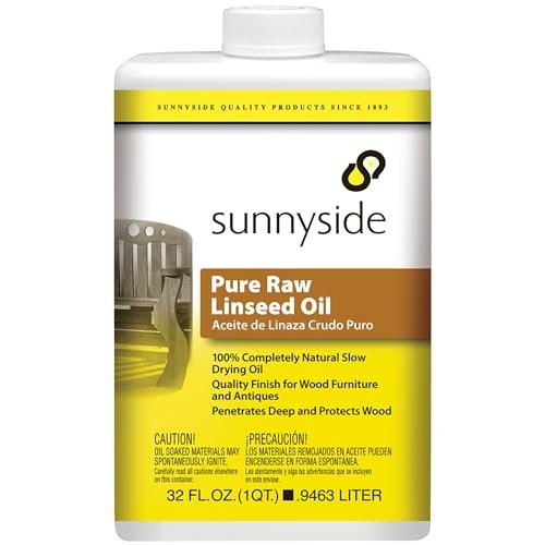 Sunnyside Corporation 87332 Reines rohes Leinöl, 1 Quart