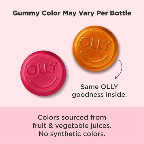 Olly Undeniable Beauty Gummis – Grapefruit Glam, 60 Stück – Nahrungsergänzungsmittel mit Biotin