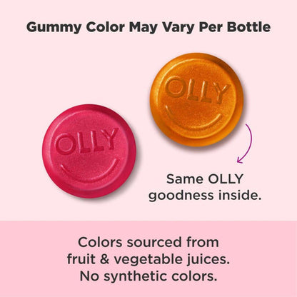 Olly Undeniable Beauty Gummis – Grapefruit Glam, 60 Stück – Nahrungsergänzungsmittel mit Biotin
