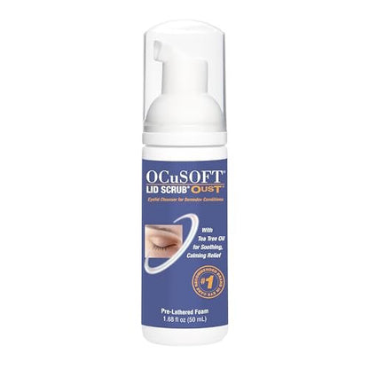 OCuSOFT Oust Demodex Extra Strength Schaumreiniger für Augenlider und Wimpern mit Teebaumöl – 1,68 fl oz