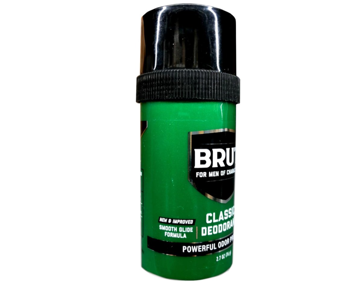 Brut Classic Round Deodorant Stick, 2er-Pack, 2,5 Unzen – Langanhaltender Schutz und klassischer Duft