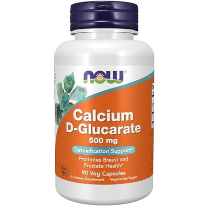 NOW Foods Calcium D-Glucarat 500 mg – 90 vegane Kapseln zur Unterstützung der Entgiftung*