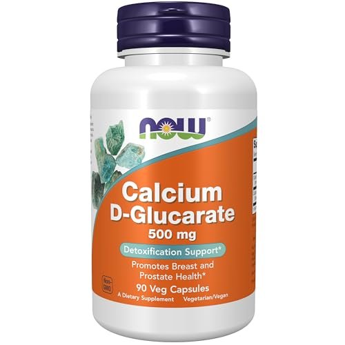 NOW Foods Calcium D-Glucarat 500 mg – 90 vegane Kapseln zur Unterstützung der Entgiftung*