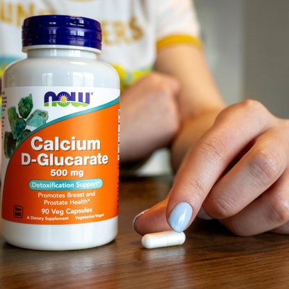 NOW Foods Calcium D-Glucarat 500 mg – 90 vegane Kapseln zur Unterstützung der Entgiftung*