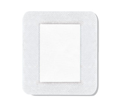 CURAD Waterproofe Klebepads, Weiß, 10 x 10 cm, Fortschrittliche Wundversorgung, 1 Box mit 8 Stück