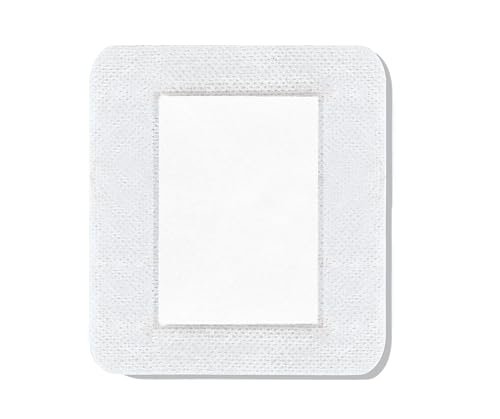 CURAD Waterproofe Klebepads, Weiß, 10 x 10 cm, Fortschrittliche Wundversorgung, 1 Box mit 8 Stück