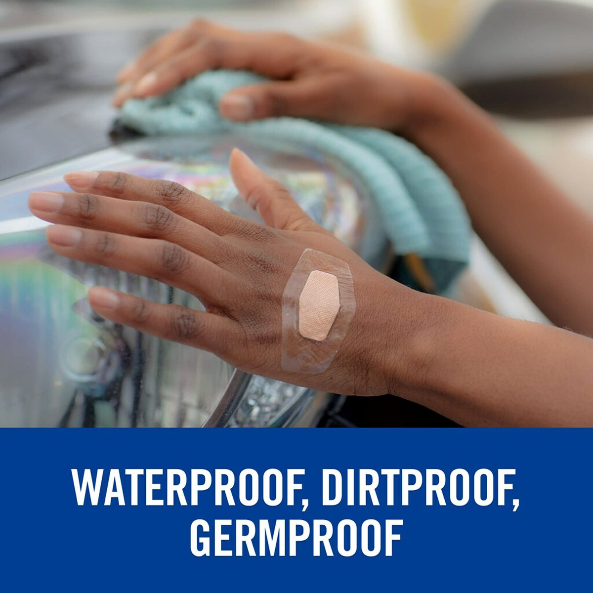 Nexcare Waterproof Clear Pflaster – Transparente Schutzpflaster für Schnitte, Schürfwunden und Blasen – Einheitsgröße, 20 Stück