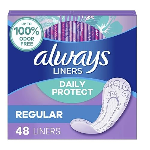 Always Radiant Slipeinlagen, Normal, unparfümiert, 48 Einlagen (2er-Pack)