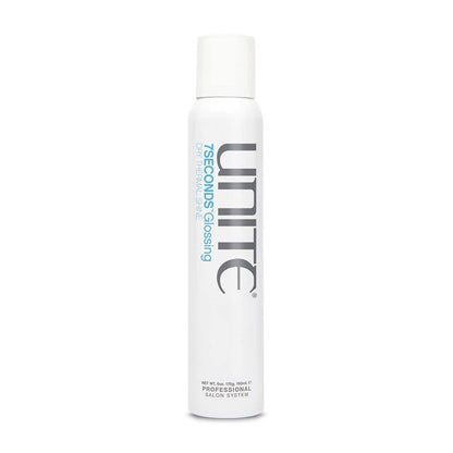 UNITE Hair – 7SECONDS Glossing Spray – Trockener Anti-Feuchtigkeit Glanzspray für sofortigen, schwerelosen Glanz & Feuchtigkeitskontrolle – UV- und Hitzeschutz – 177 ml