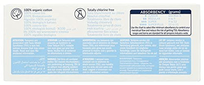 Natracare Tampons Super 100% Bio-Baumwolle, ohne Applikator, chlorfrei, biologisch abbaubar (20 Stück)