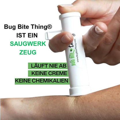 Bug Bite Thing Saugwerkzeug – Insektenstiche & Bienen-/Wespenstiche lindern, natürlich, chemiefrei, Weiß