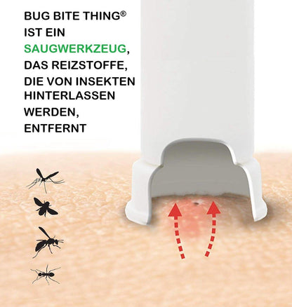 Bug Bite Thing Saugwerkzeug – Insektenstiche & Bienen-/Wespenstiche lindern, natürlich, chemiefrei, Weiß