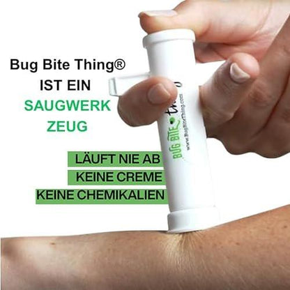 Bug Bite Thing Saugwerkzeug – Insektenstiche & Bienen-/Wespenstiche lindern, natürlich, chemiefrei, Weiß