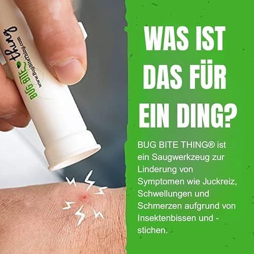 Bug Bite Thing Saugwerkzeug – Insektenstiche & Bienen-/Wespenstiche lindern, natürlich, chemiefrei, Weiß