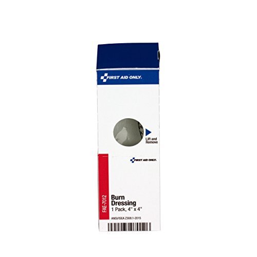 First Aid Only FAE-7012 Brandverband Nachfüllpackung 10x10 cm, 1 Stück – Medizinische Wundauflage bei Verbrennungen
