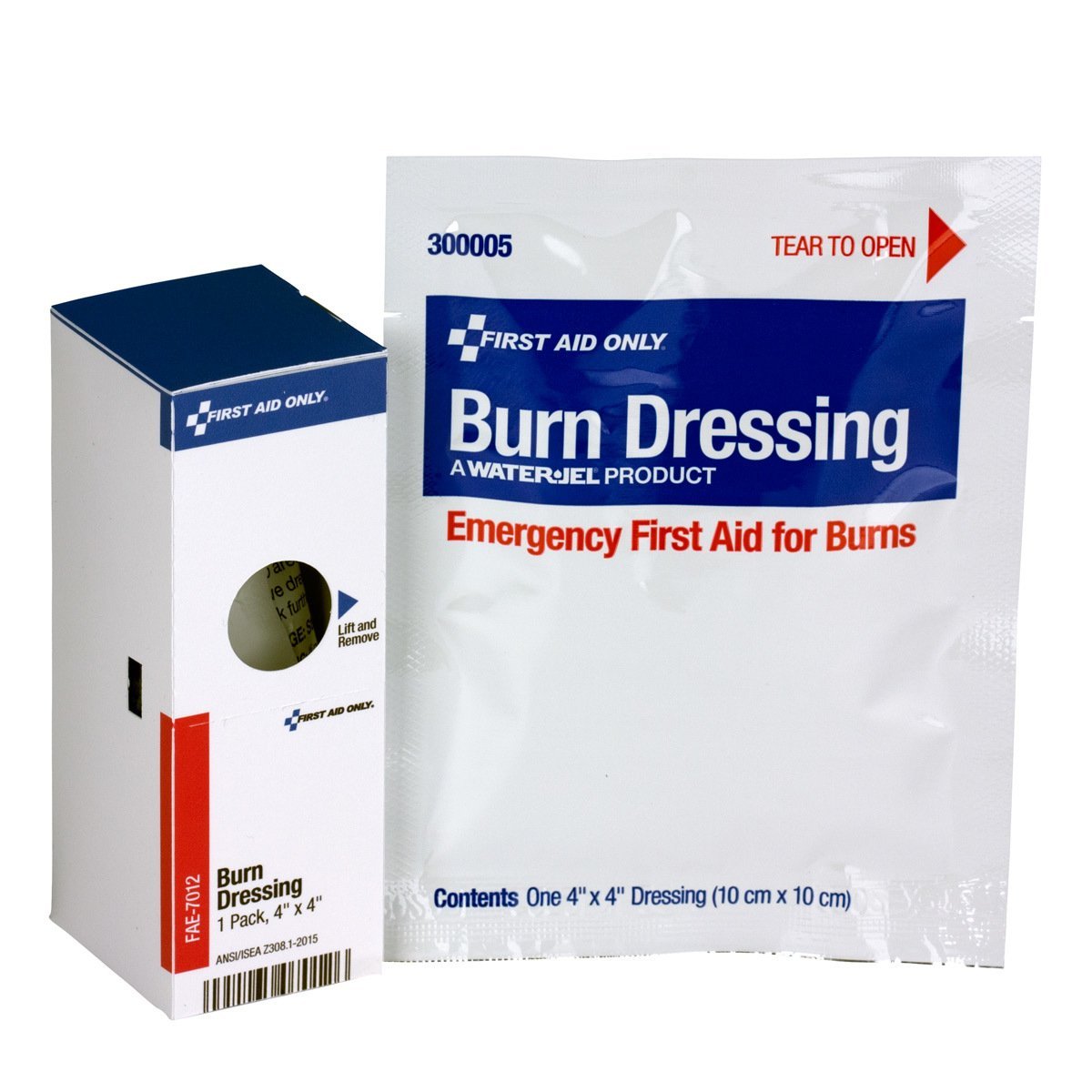 First Aid Only FAE-7012 Brandverband Nachfüllpackung 10x10 cm, 1 Stück – Medizinische Wundauflage bei Verbrennungen