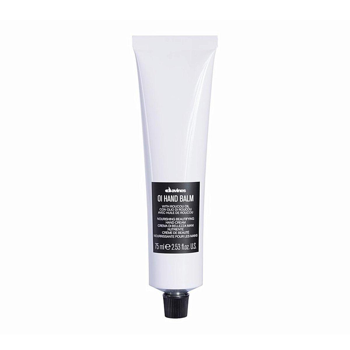 Davines OI Handbalsam – nährende Anti-Aging Handcreme für alle Hauttypen, schützt vor Umweltschäden mit antioxidantienreichem Roucou-Öl, leichte & schnell einziehende Feuchtigkeitspflege, 75 ml