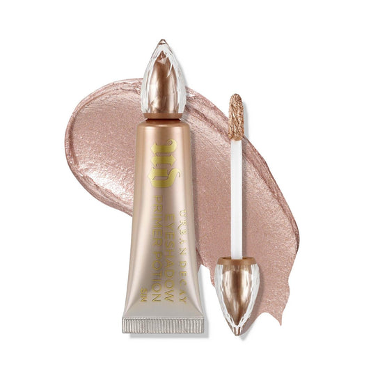 Urban Decay Shimmer Eyeshadow Primer Potion Sin – Champagner-Lidschatten-Grundierung für langanhaltendes, knitterfreies Augen-Make-up, glättet und bereitet die Lidbasis vor, für leuchtende Farben, alle Hauttöne, vegan