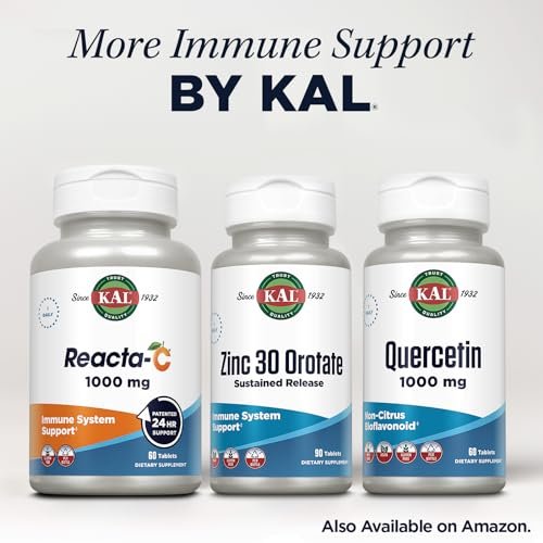 KAL Zinkorotat 30 mg, Retardtabletten, cheliertes Zink, Immunsystem-Unterstützung, vegan, glutenfrei, 90 Tabletten