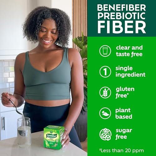 Benefiber On the Go Prebiotic Ballaststoffpulver für die Verdauungsgesundheit, tägliche Ballaststoffe, ungesüßt - 28 Sticks (111 Gramm)